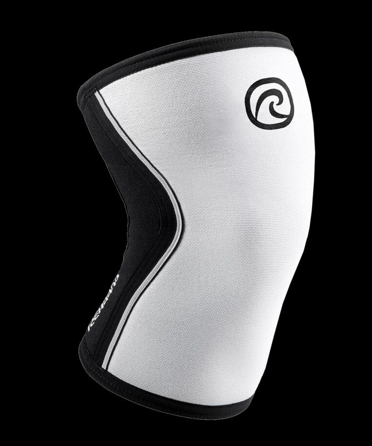 Rehband RX Kniebandage 5mm weiss/schwarz